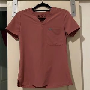 Rose Figs scrub top, XS, one pocket